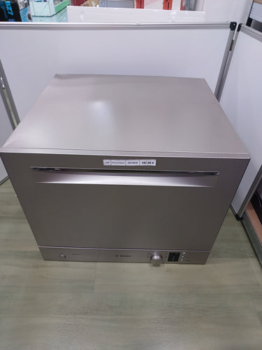 Bosch Elettrodomestici SKS62E38EU - Lavavajillas compacta, clase A, color plateado